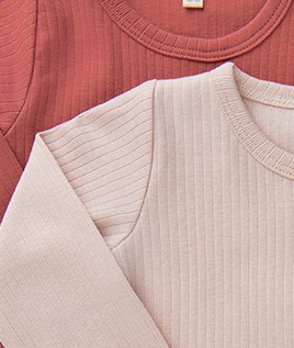 Langarm-Body BASIC 2er Pack in canyon rose