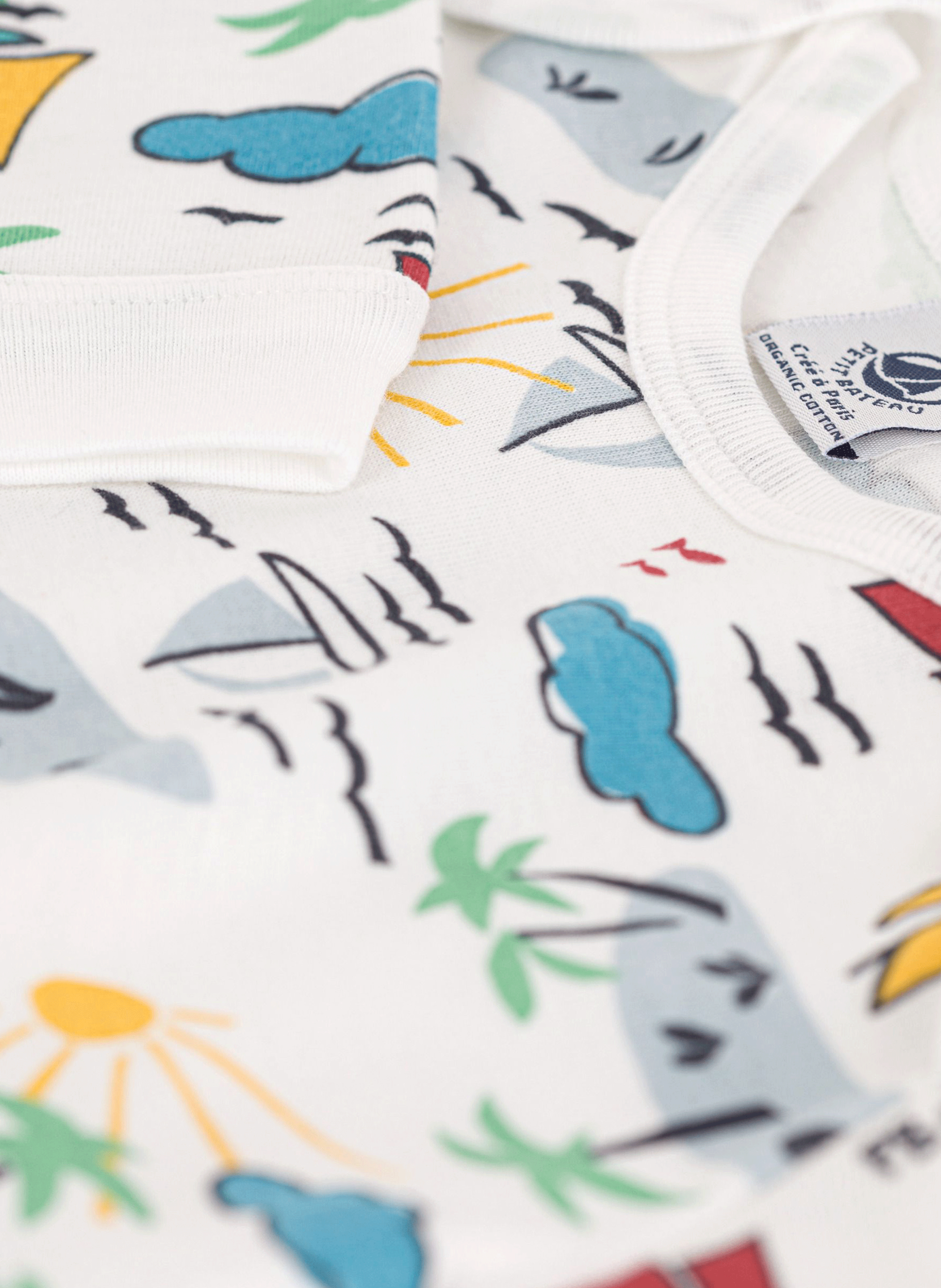 Dors-bien sans pieds en coton bio| Blanc