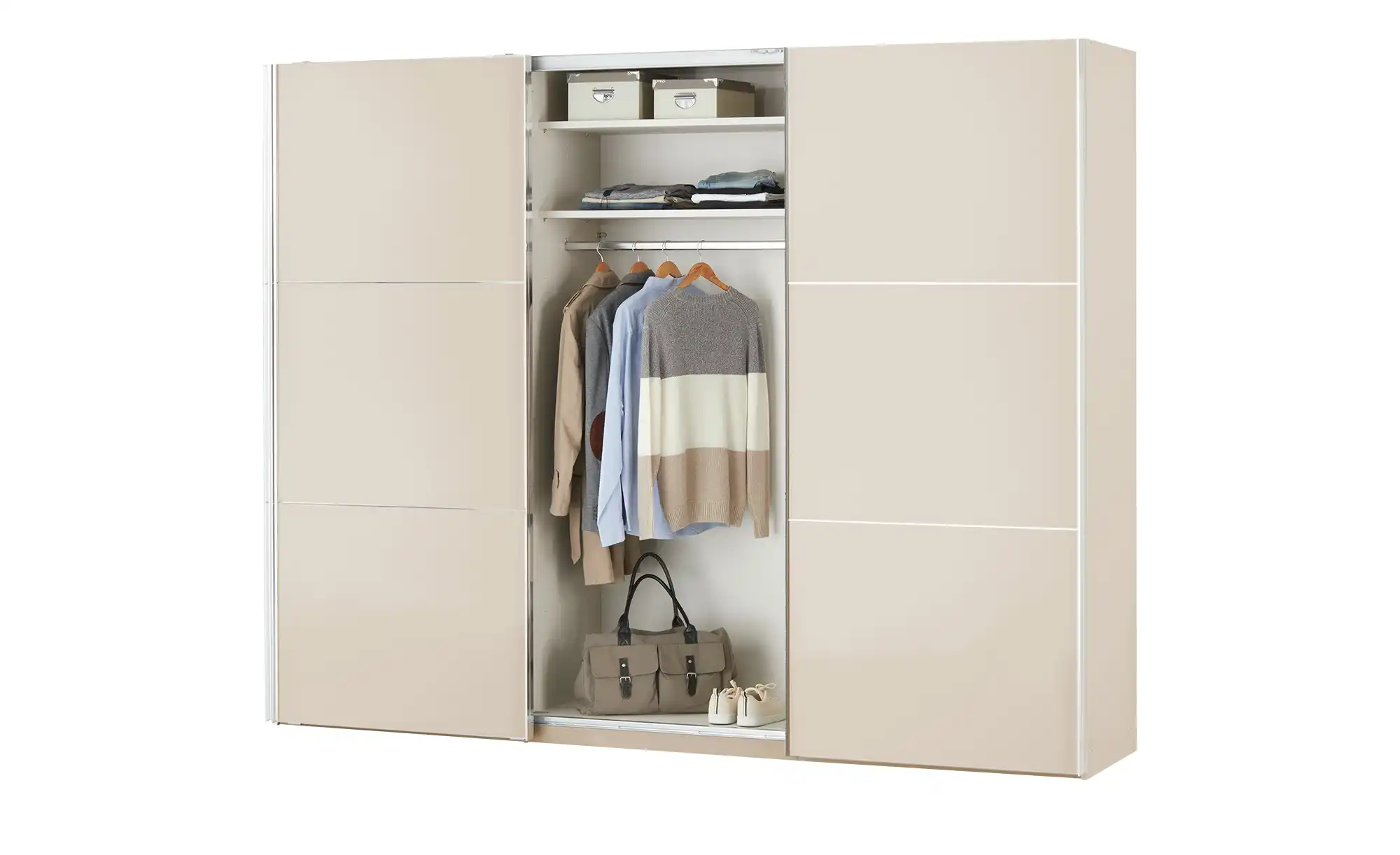 Schwebetürenschrank Ensenso Glas