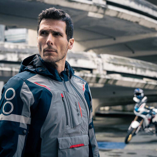 Bering - Veste Austral Gore-Tex® Gris / Navy / Rouge