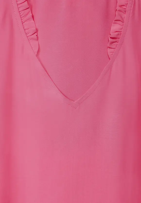 Top mit Rüschen - berry rose