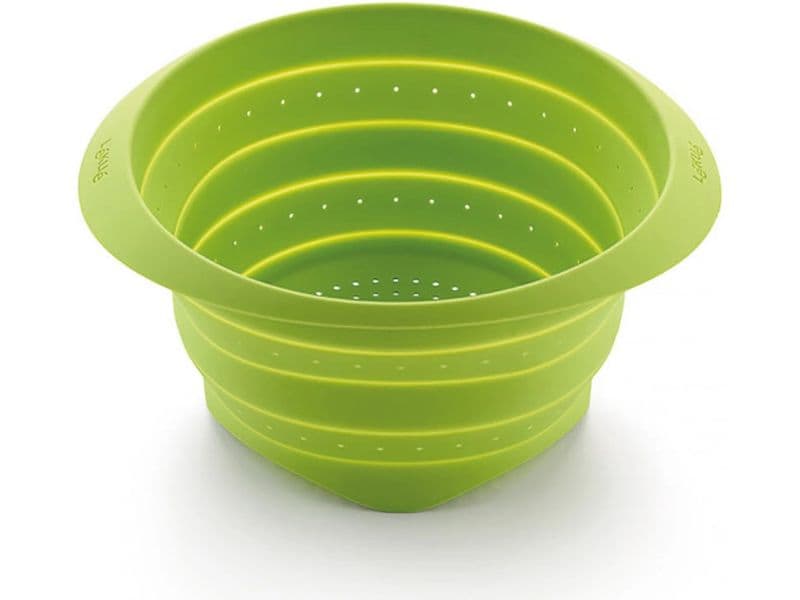 Lékué Abtropfsieb ø 23 cm, Grün Zusammenklappbares Seiher
