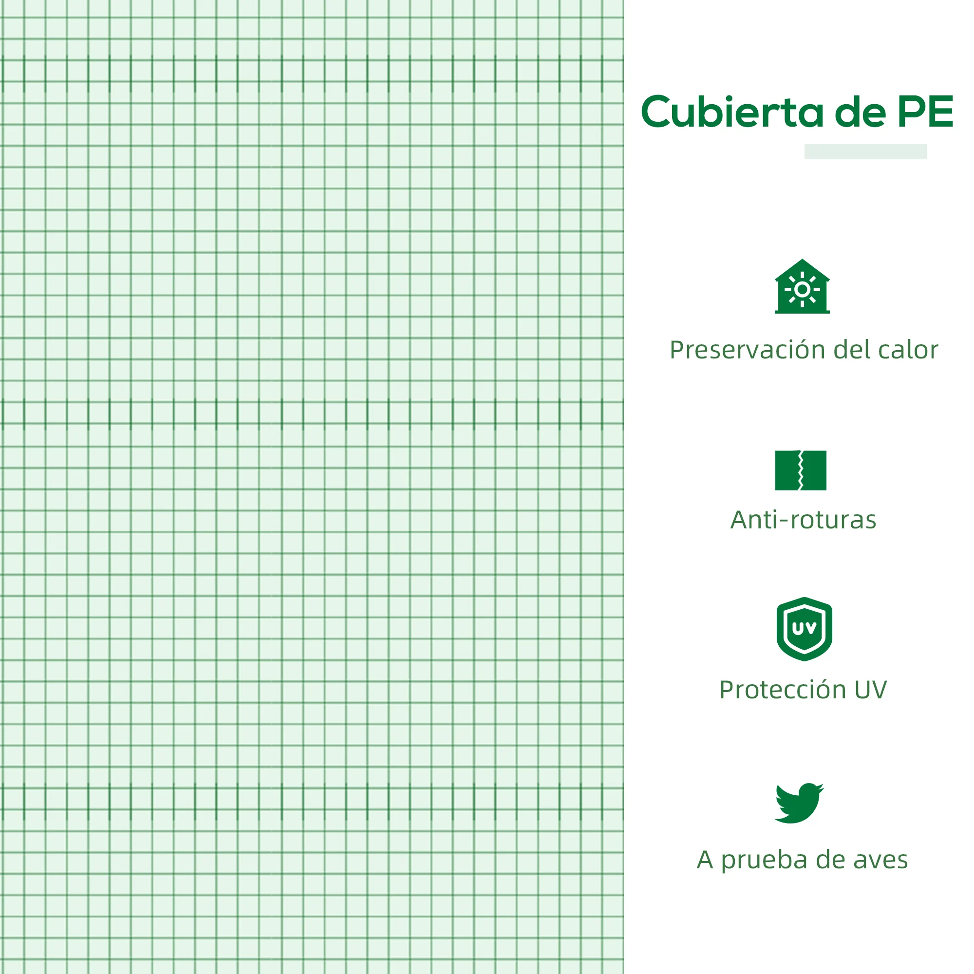 Estufa Outsunny Terrace 120x60x60 cm em aço para jardim com 2 janelas de enrolar, ideal para cultivo de plantas, vegetais, flores e muito mais.