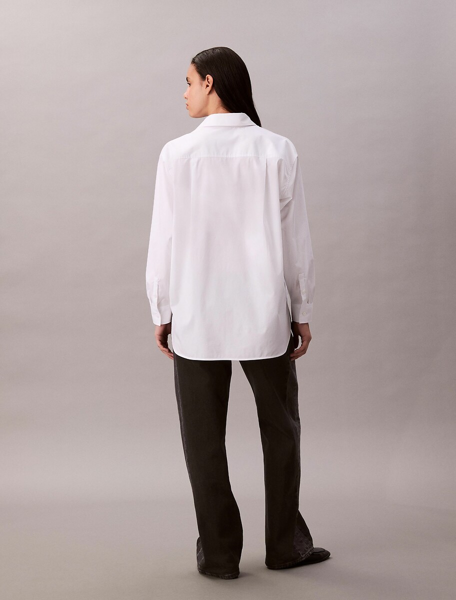 CALVIN KLEIN JEANS<br>Camisa de algodão popeline stretch