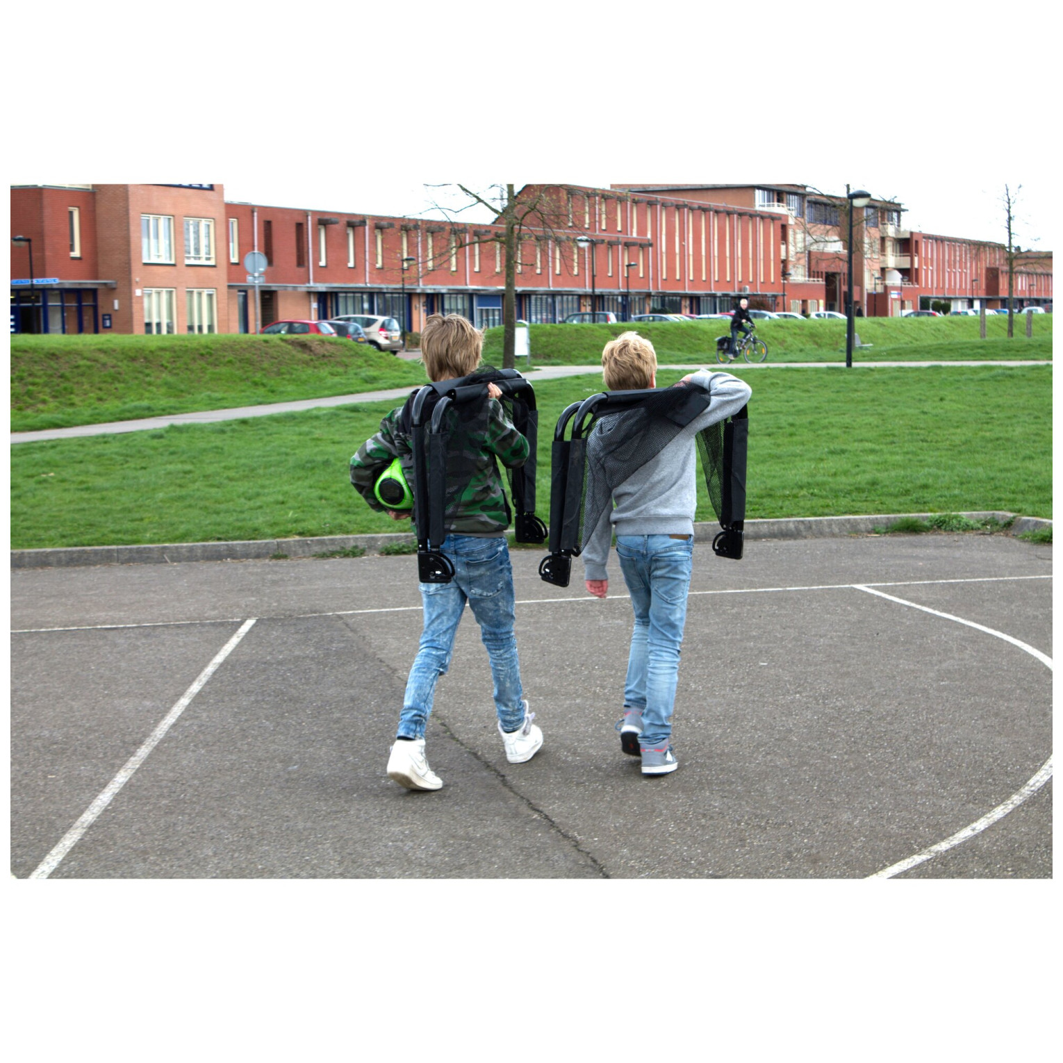 EXIT Pico stalen voetbaldoel 90x60cm (set van 2) - zwart