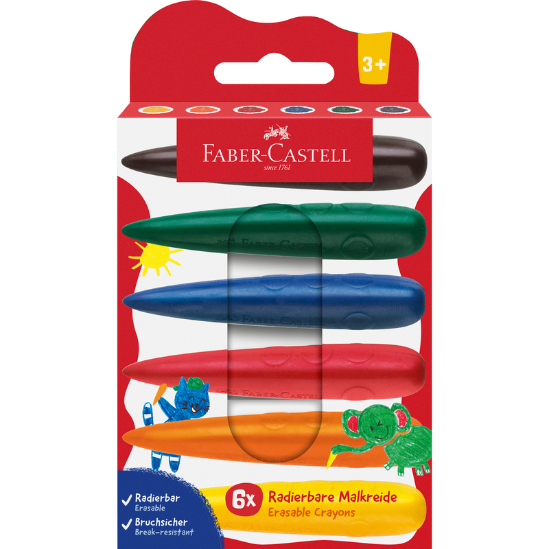 Faber-Castell Fingerfarben, 35 ml, assortiert, 6 Stück
