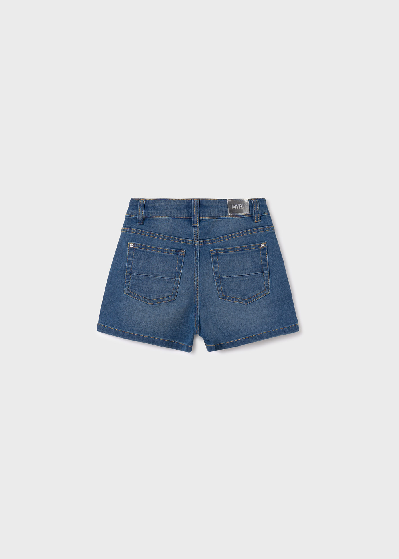 Shorts jeans pretos de lavagem ecológica para meninas