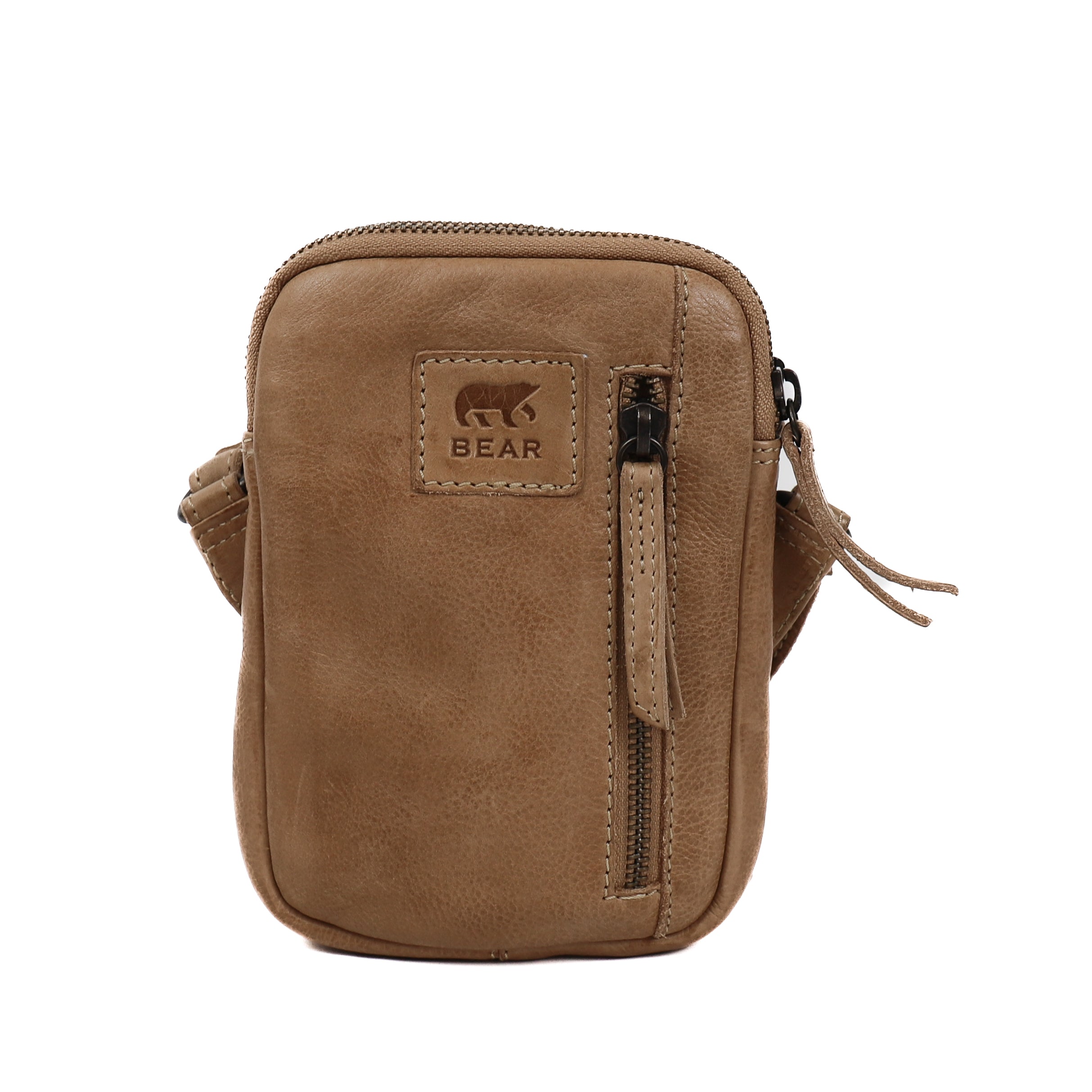 Gevlochten schoudertasje 'Saske' beige Beige