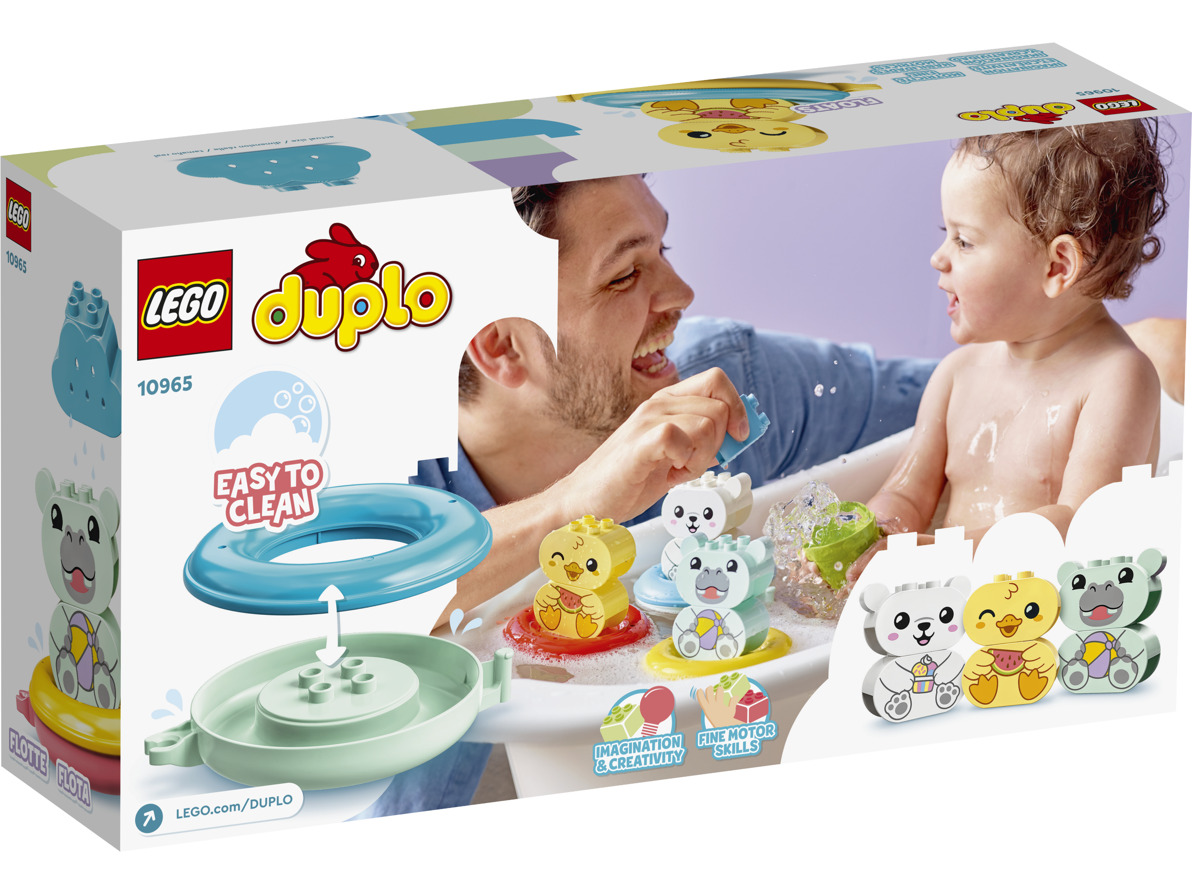 Brinquedo de banho: Trem de animais flutuante 10965