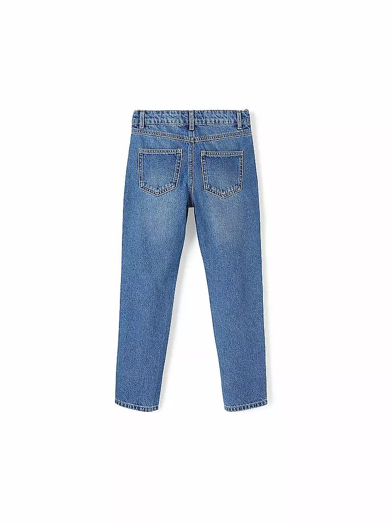 NAME IT Mädchen Jeans Mom Fit NKFROSE  blau