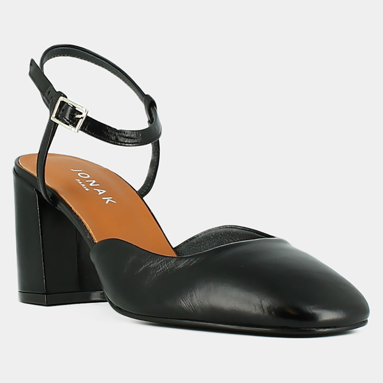 Jonak Babies en Cuir Danino noires - Talon 7.5 cm