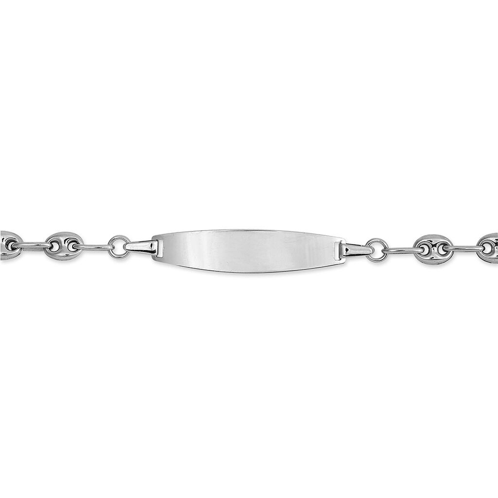 Bracelet Identité Canan Or Blanc