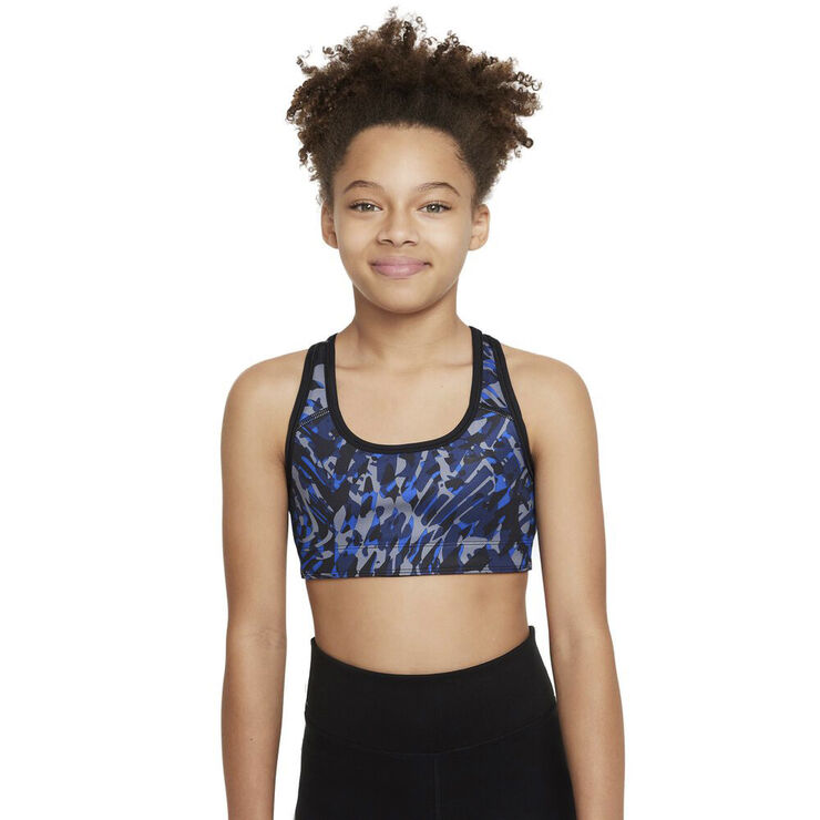 Nike Swoosh Reversible sports bh Blå