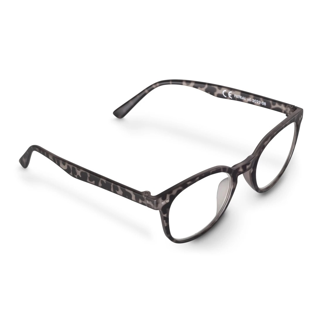 Nachhaltige Lesehilfe Lese Brille Dioptrie  1.50 Recycelt Matt (00096229) - Leopard