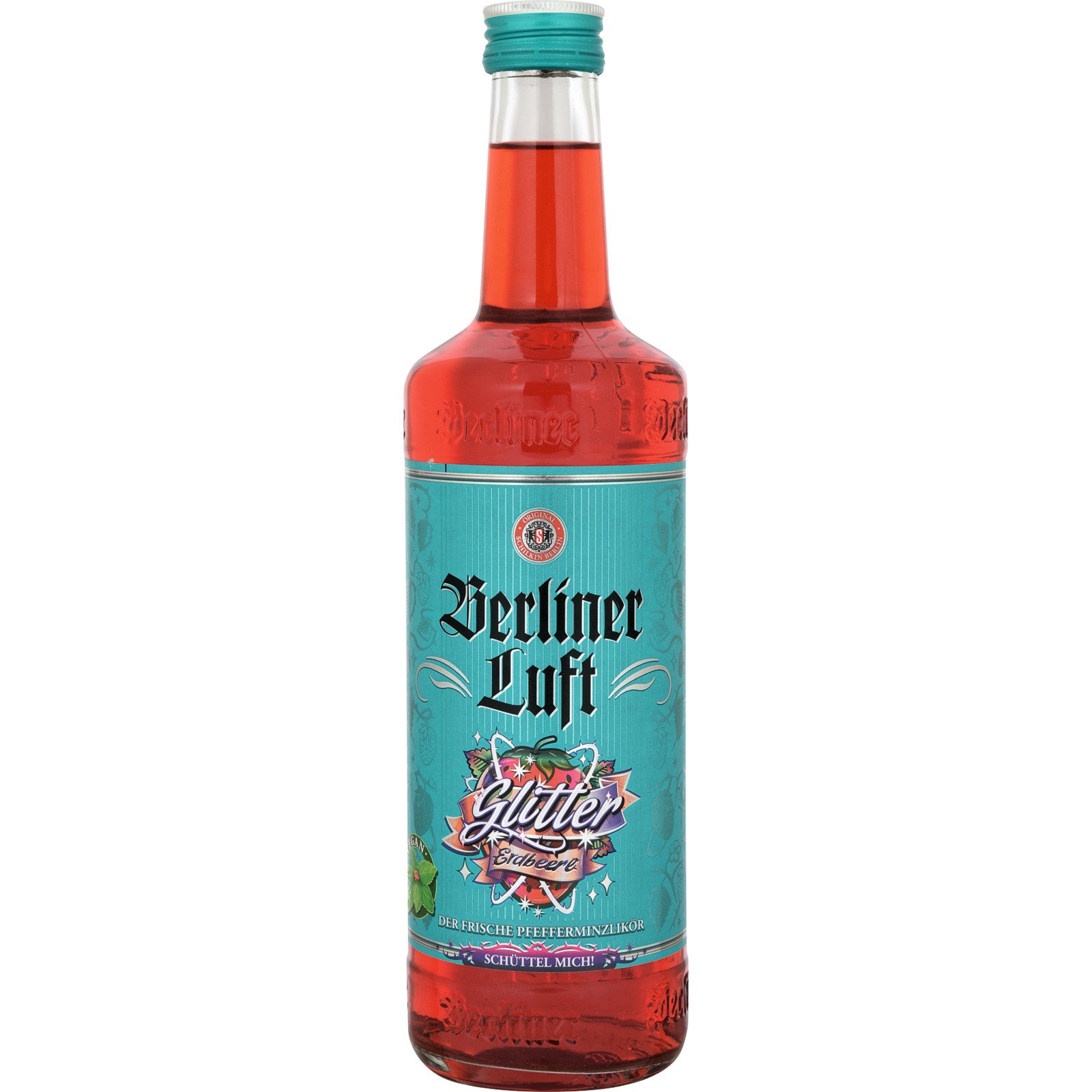 Berliner Luft Pfefferminzlikör Glitter Erdbeere 70 cl