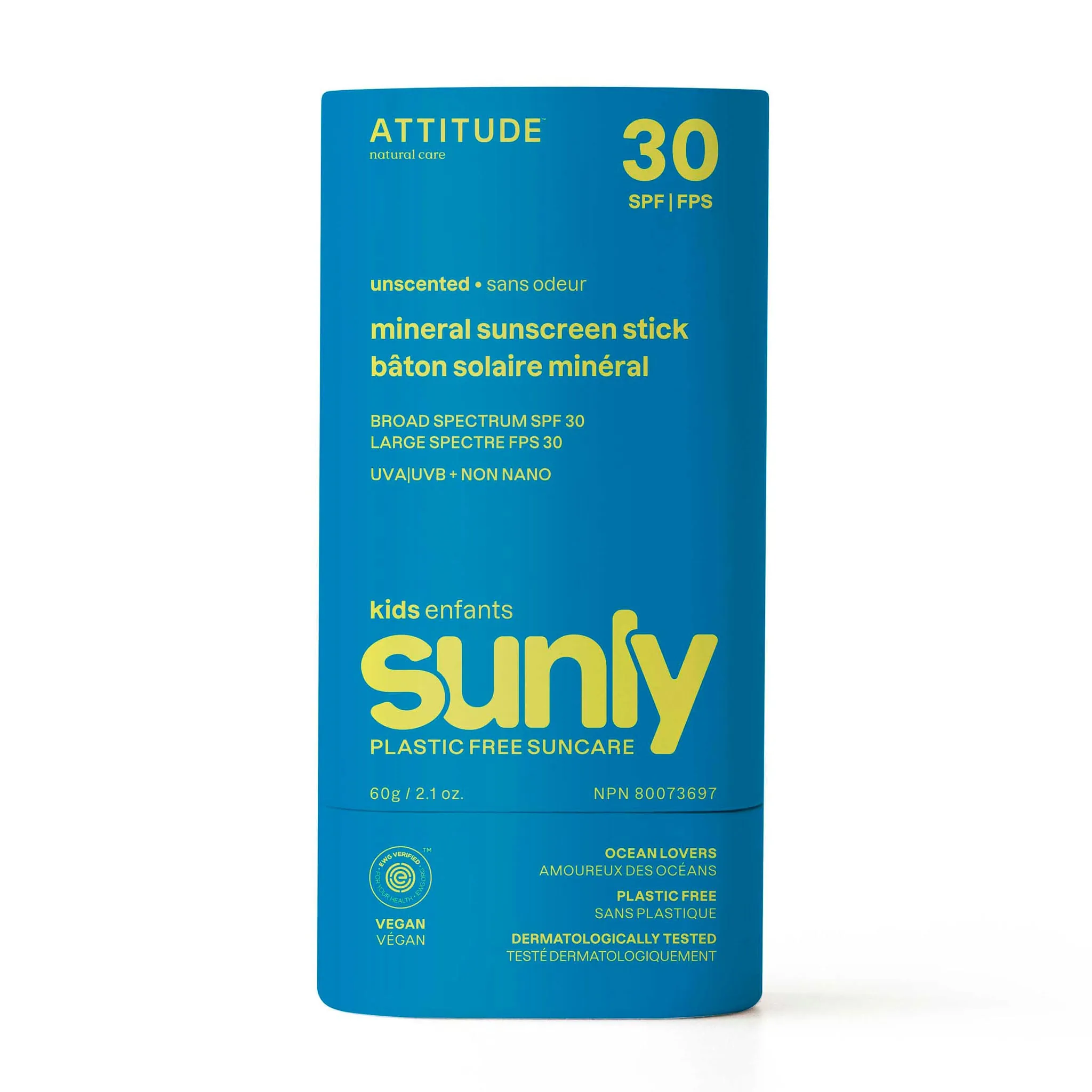 Attitude Sunly Bâton Solaire FPS 30 - Sans Odeur