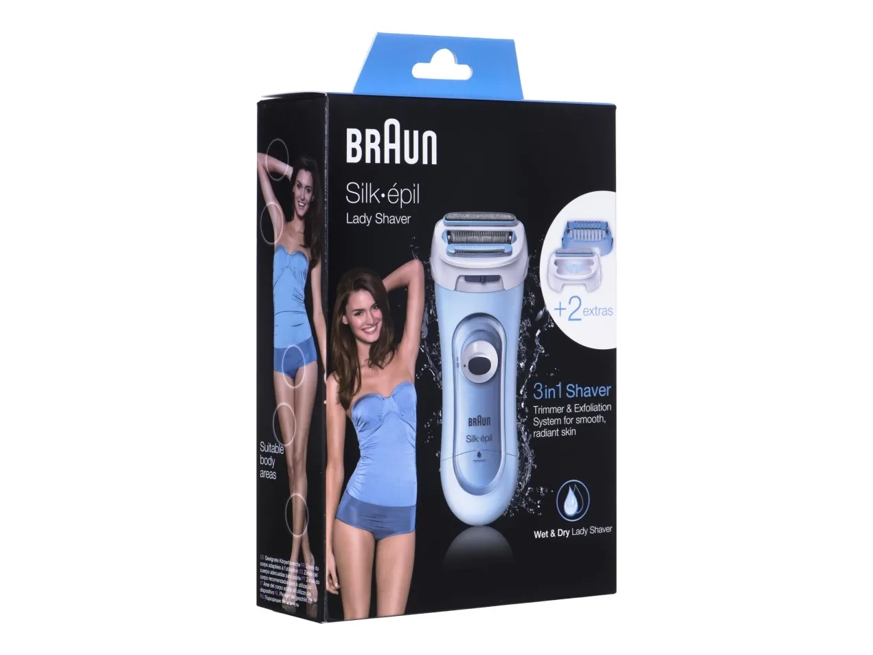 Braun Silk&Soft LS 5160 - Ladyshaver - trådløs - blå