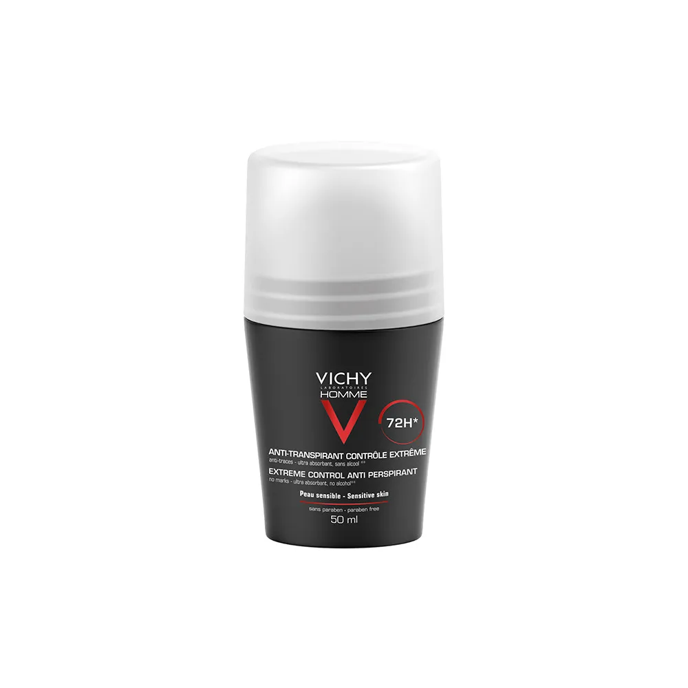 Vichy Homme Antiperspirant Deo Roll-On 72h - 50 ml.