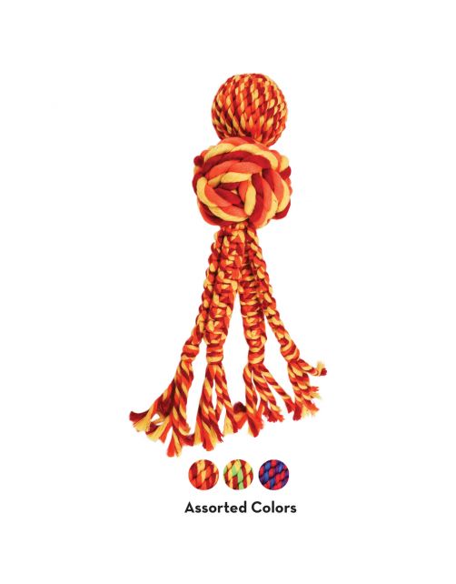 Kong Wubba Weaves Rope Assorti - Hondenspeelgoed