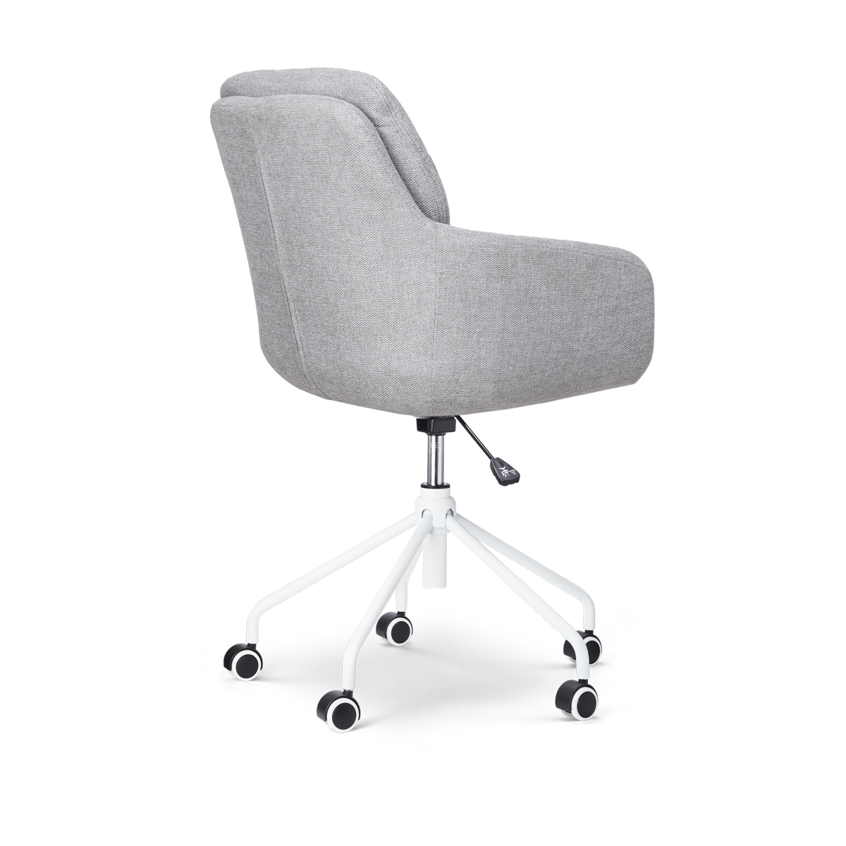 Nolon Nout-Mia Bureaustoelen Set van 2 - Grijs - Wit Onderstel