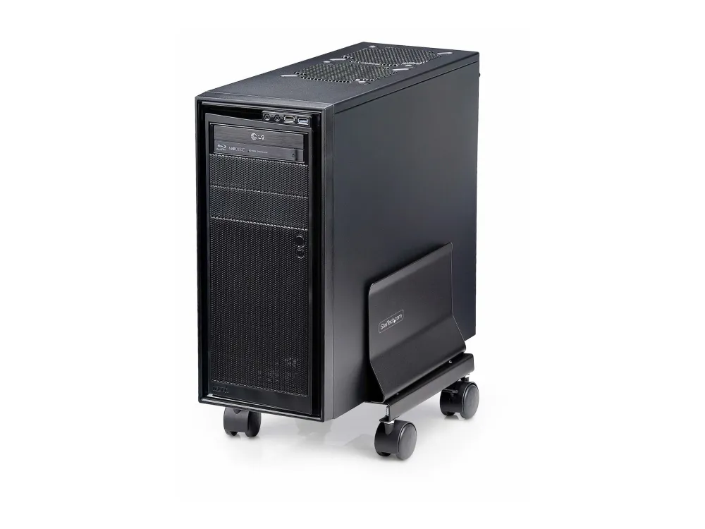 StarTech.com Computer Tower Cart Rolling CPU Caddy w/ Wheels, Adjustable - Vogn med hjul - for personal computer - stål - sort