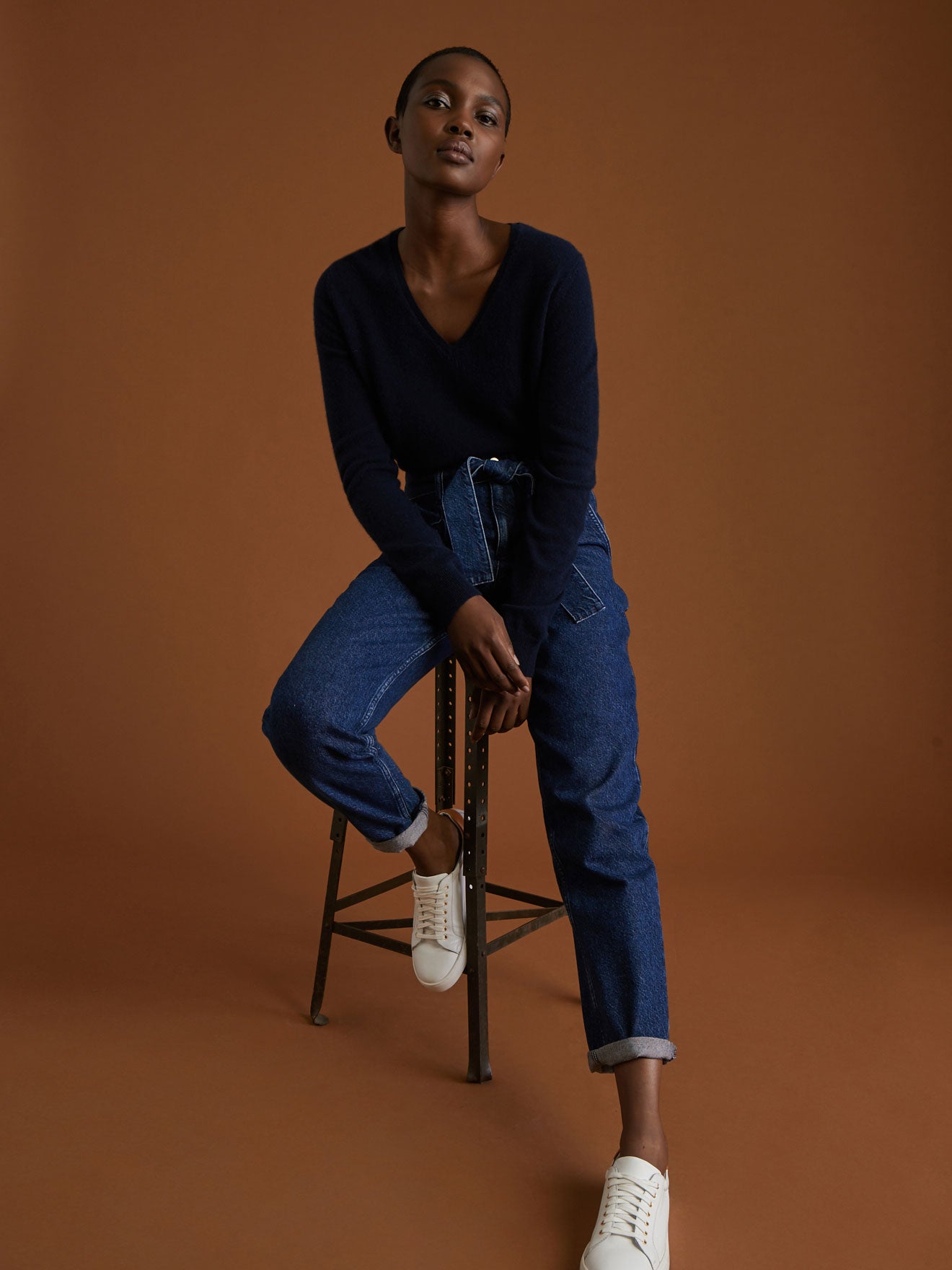 Pull col V femme - Collection Cachemire