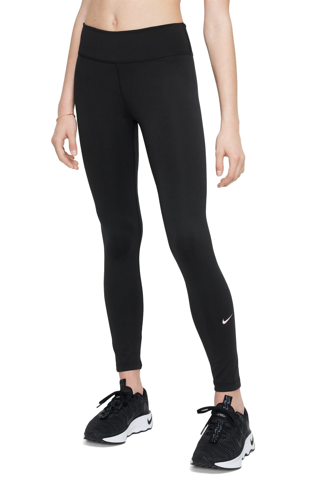 Dri-FIT One Tights Junior 011/Black/Sunset Pulse