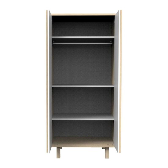 Nature Armoire 2 Portes   Chêne Velours - blanc        de               Sauthon Baby's Sweet Home