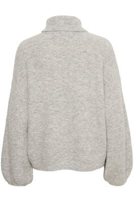 Gestuz AlphaGZ ls rollneck light grey melange