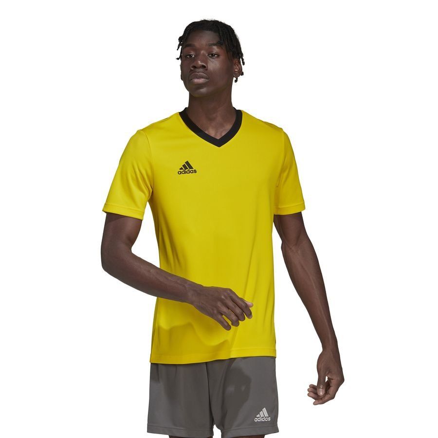 adidas T-shirt d'Entraînement Entrada 22 - Jaune/Noir