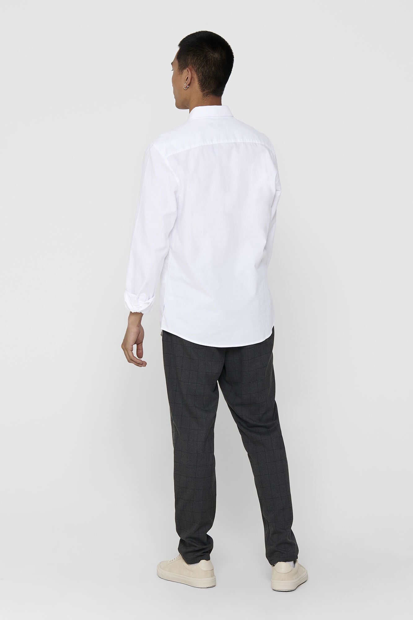 Camisa Oxford de manga comprida