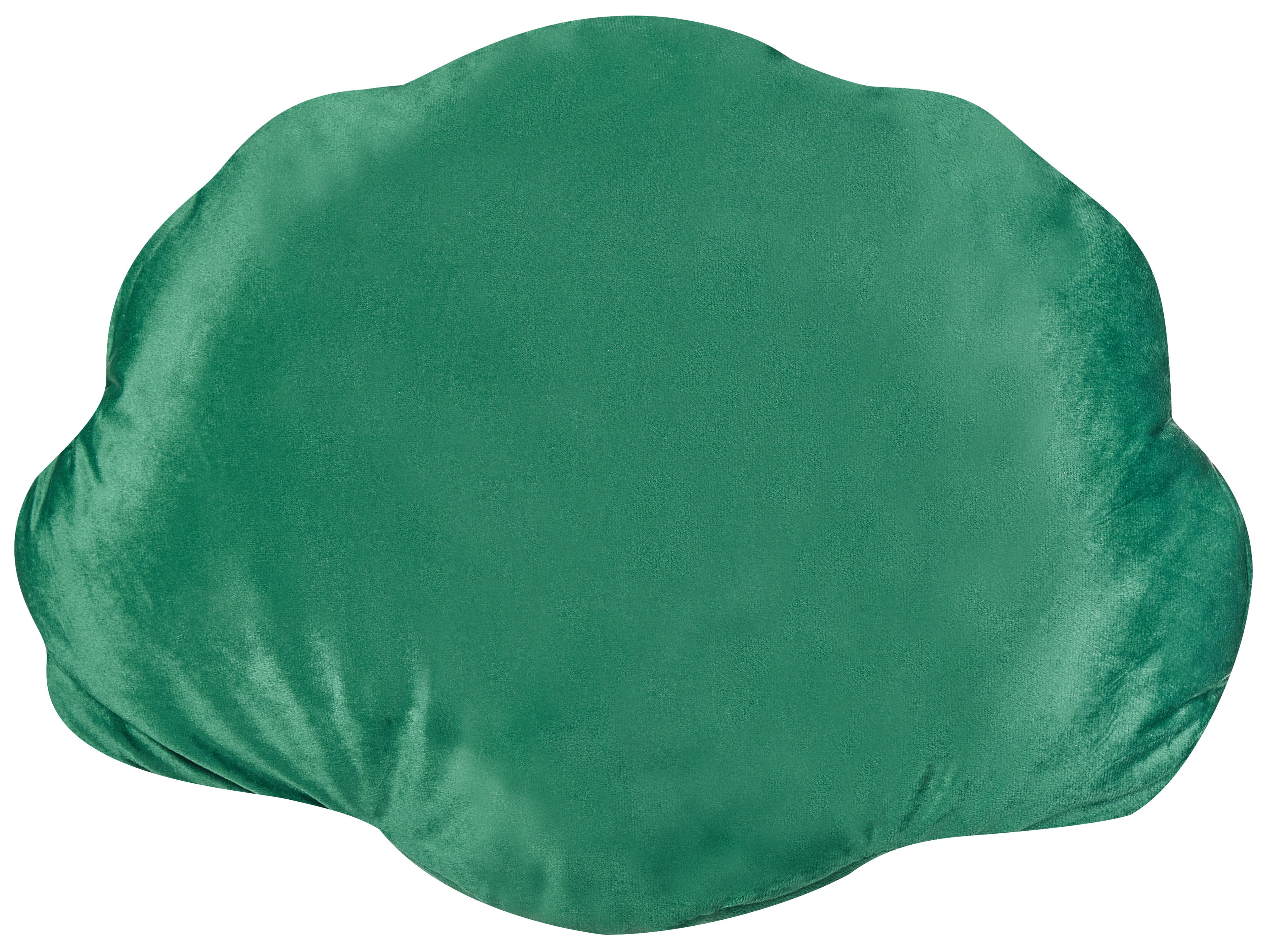 Set van 2 sierkussens CONSOLIDA Fluweel 47 x 35 cm Smaragdgroen effen