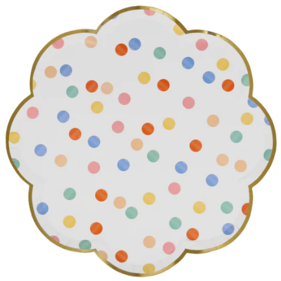 Meri meri borden colourful pattern - small - 8st