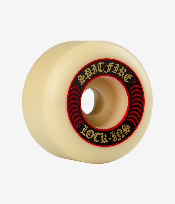 Spitfire Formula Four Lock Ins Rollen (white red) 53mm 101A 4er Pack
