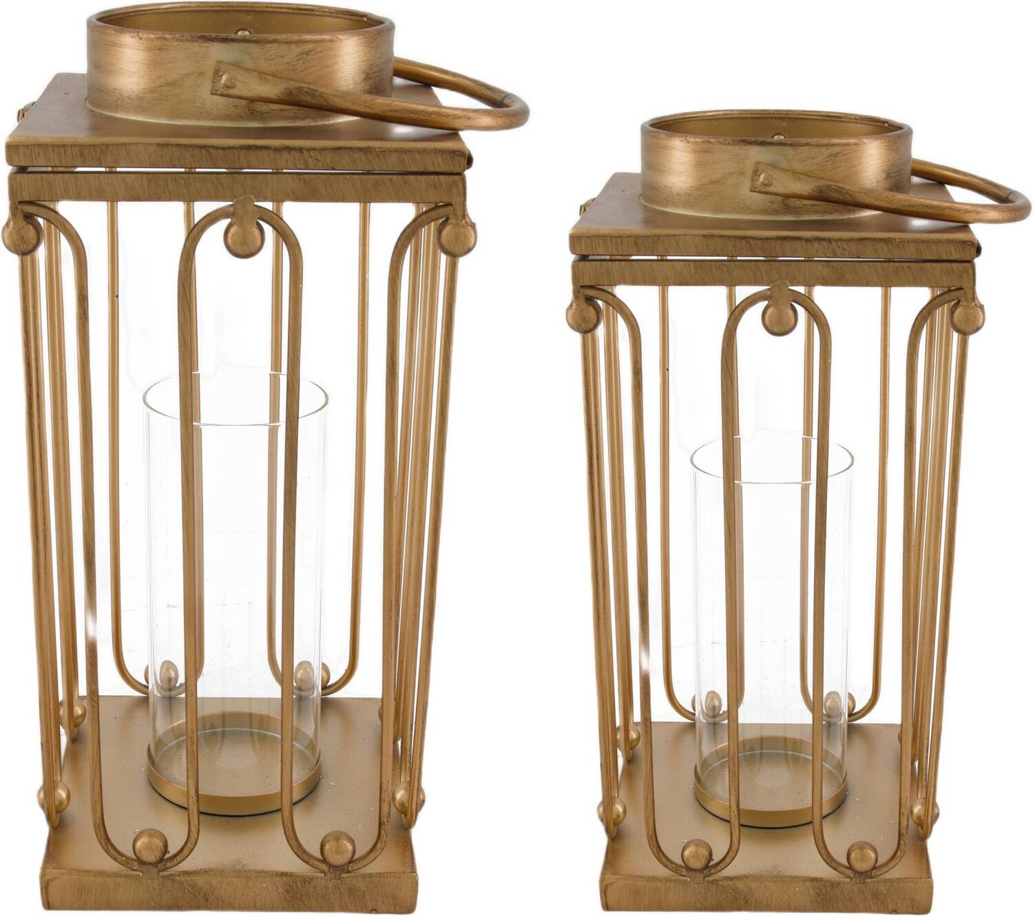 Dijk Natural Collections windlicht Nora goud 22 x 22 x 46,5 cm