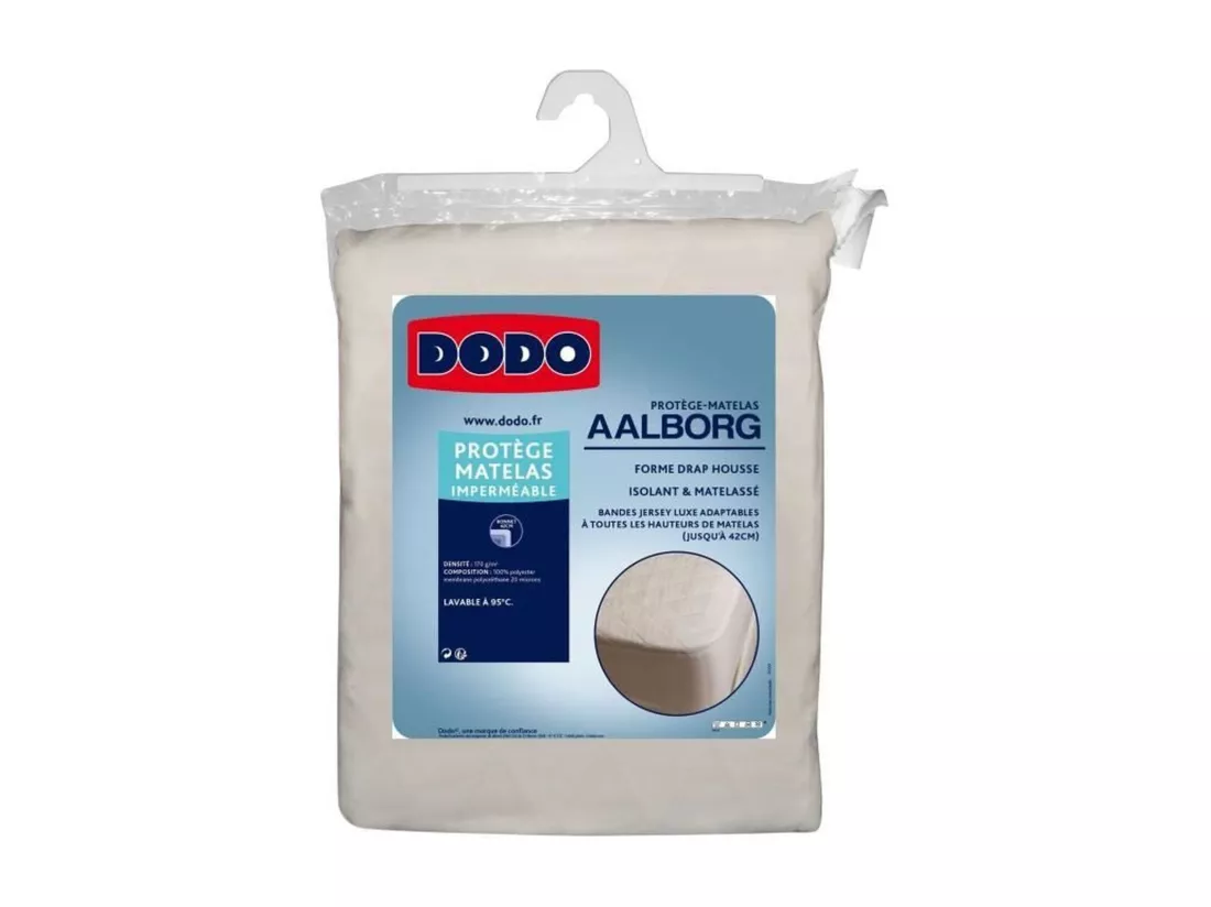 Protège matelas Aalborg - Matelassé et imperméable - 180 x 200 cm