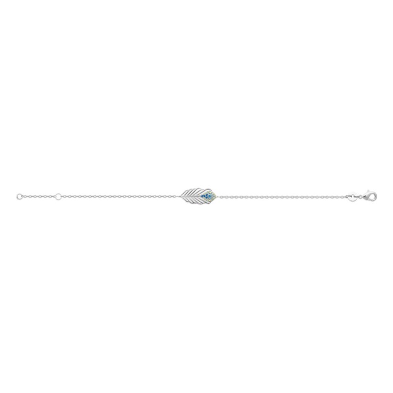 Bracelet Femme - Argent 925 - Oxyde de zirconium - Longueur : 18 cm