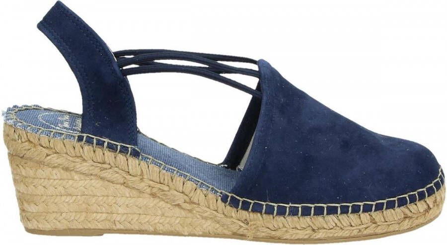 Toni Pons Tremp Dames Espadrilles met sleehak Blauw