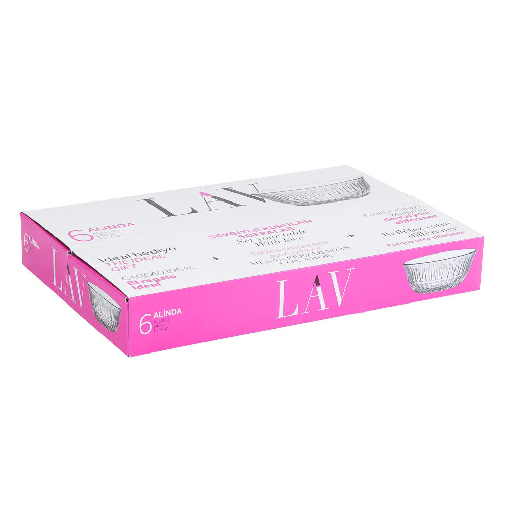 Coffret de 6 coupelles Alinda 12,5 cm LAV
