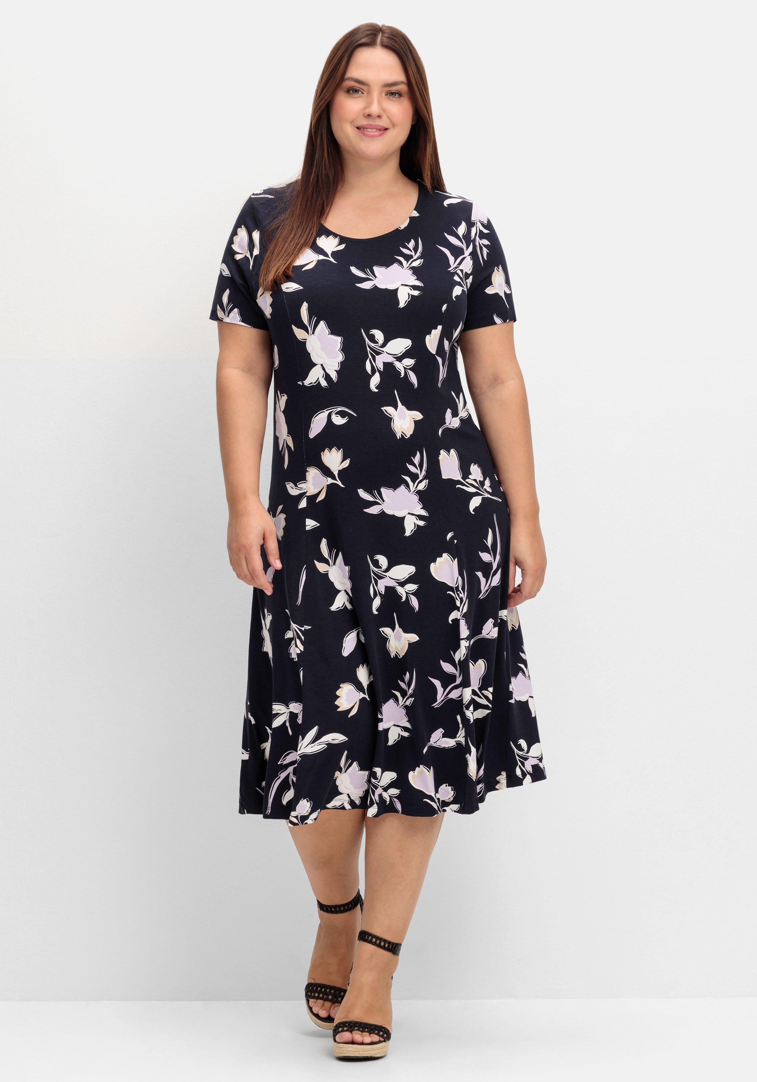 Jerseykleid mit Blütenprint