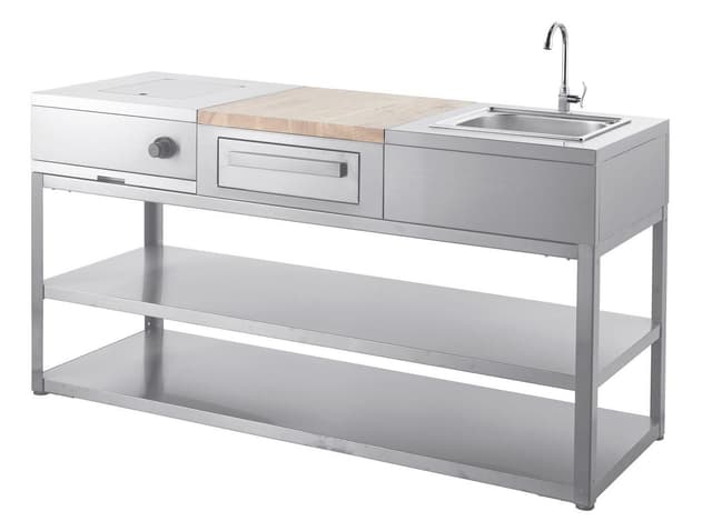 Nordic Line Rustfri Udekøkken Basismodul 180 cm (3 moduler)
