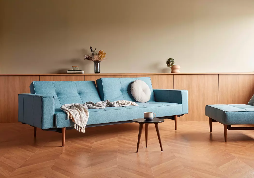 Schlafsofa mit Armlehnen Splitback Styletto dunkel