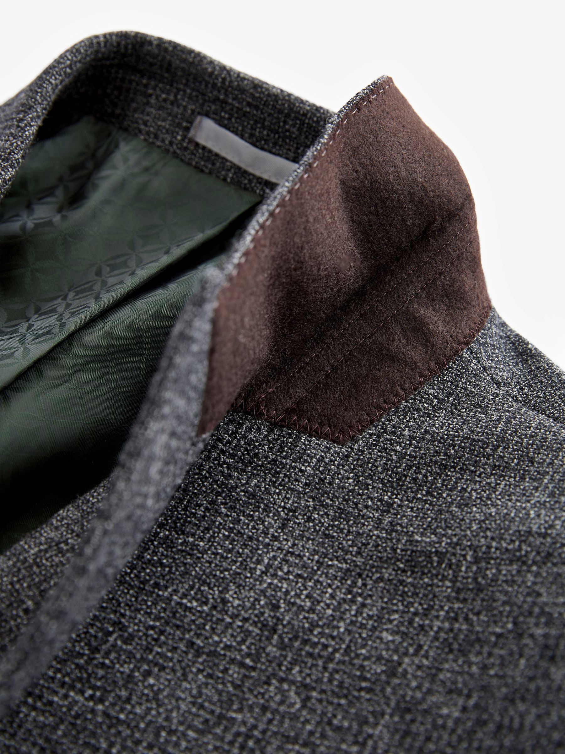 Grijs - Signature Tg Di Fabio kostuumjasje met getextureerde slim fit van Italiaanse stof