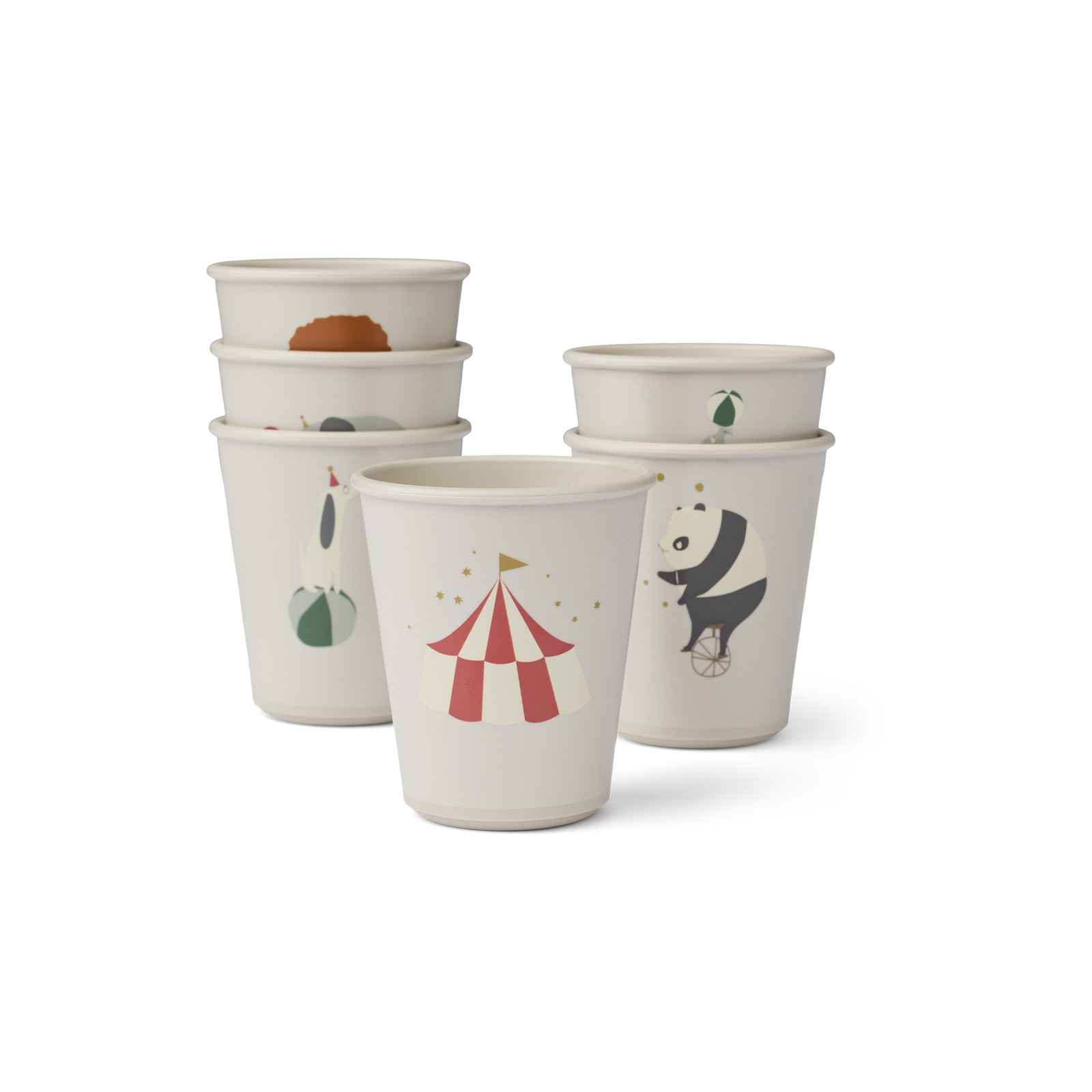 Becher Lana 6er Set Circus Sandy