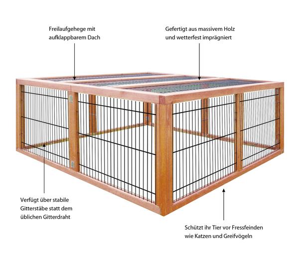 Elmato® Freilaufgehege Deluxe, ca.