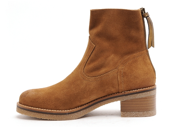 Minka boots bottine plates femme basile marron