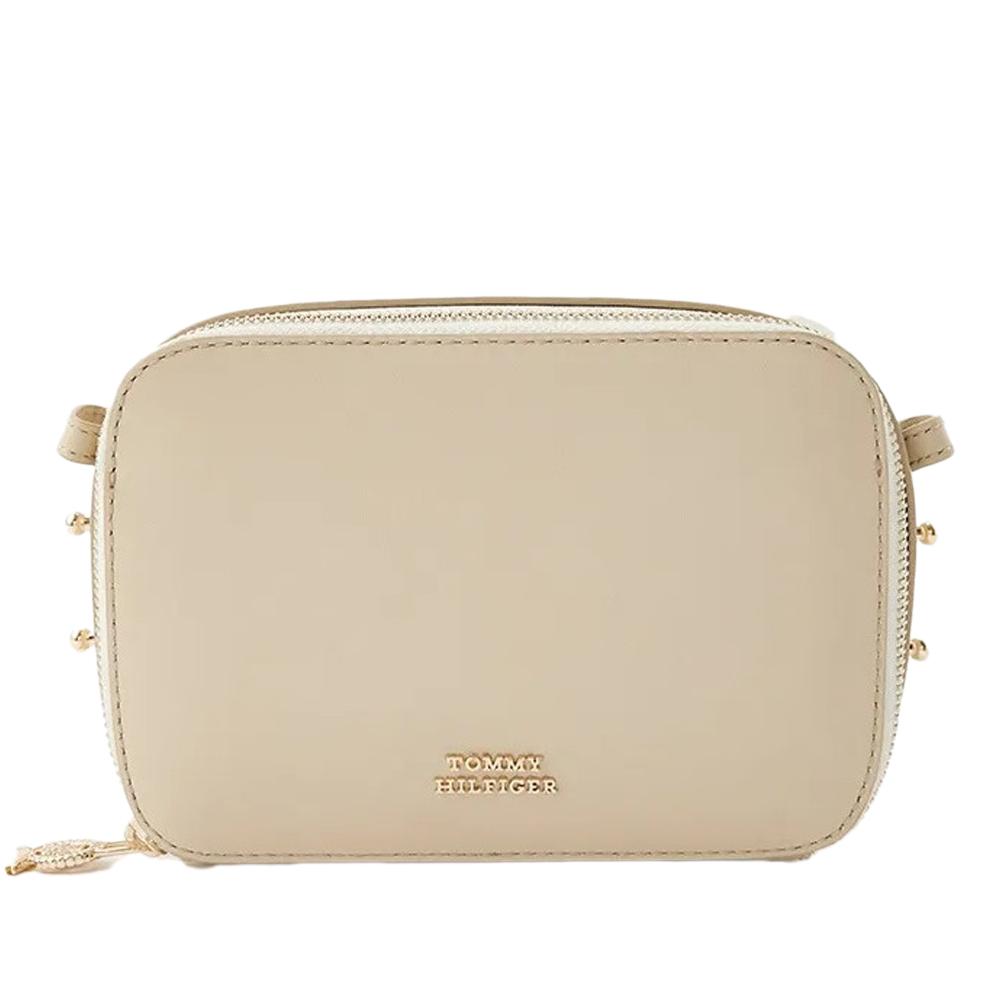 Tommy Hilfiger Sac à Bandoulière Écru Tommy Hilfiger Hilfiger Leather