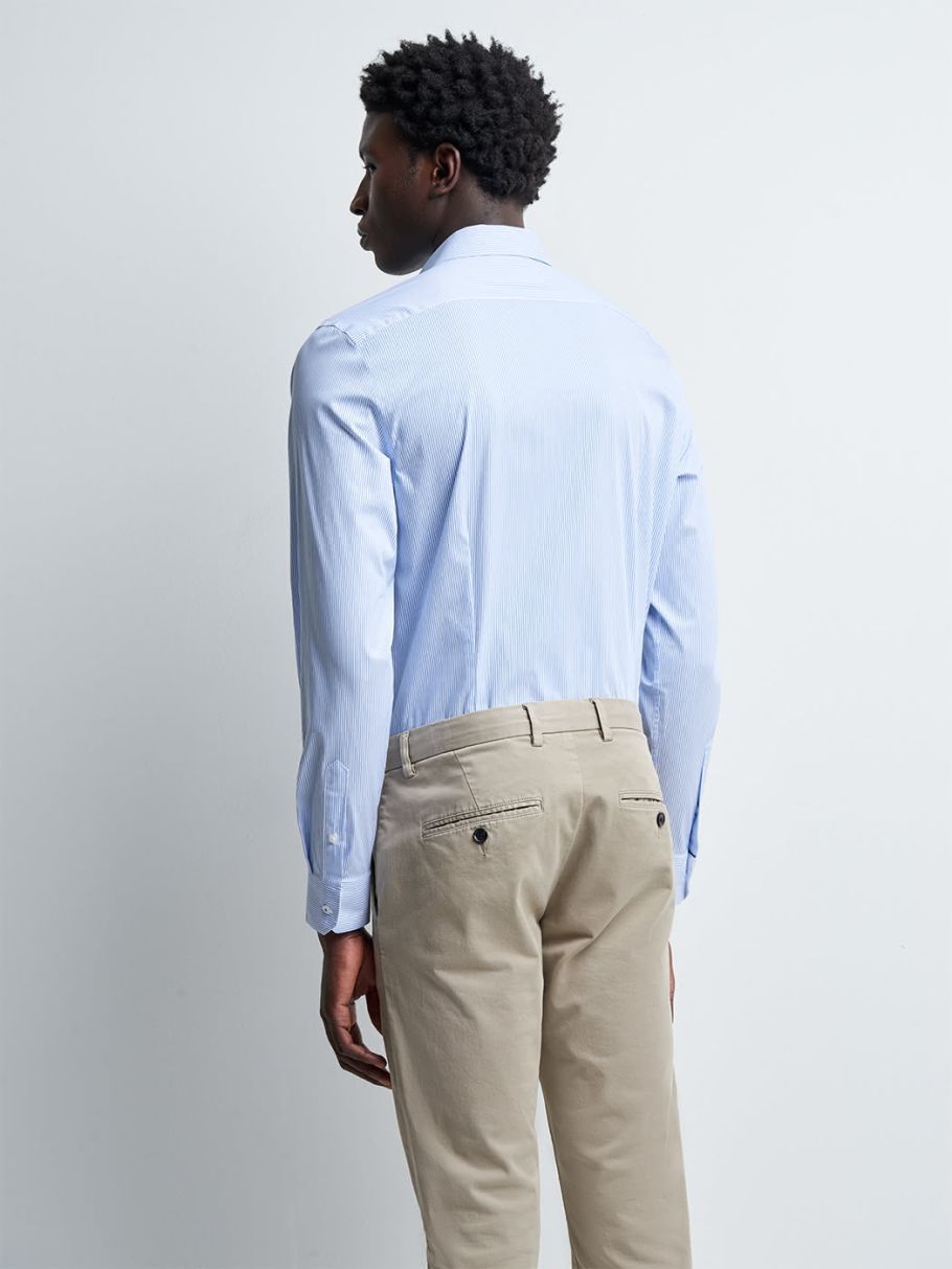 Chemise extra-slim stretch rayée