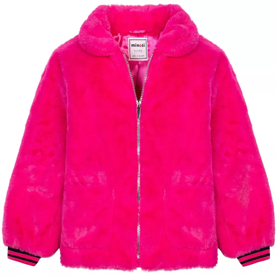 MINOTI Teddyjacke Rosa