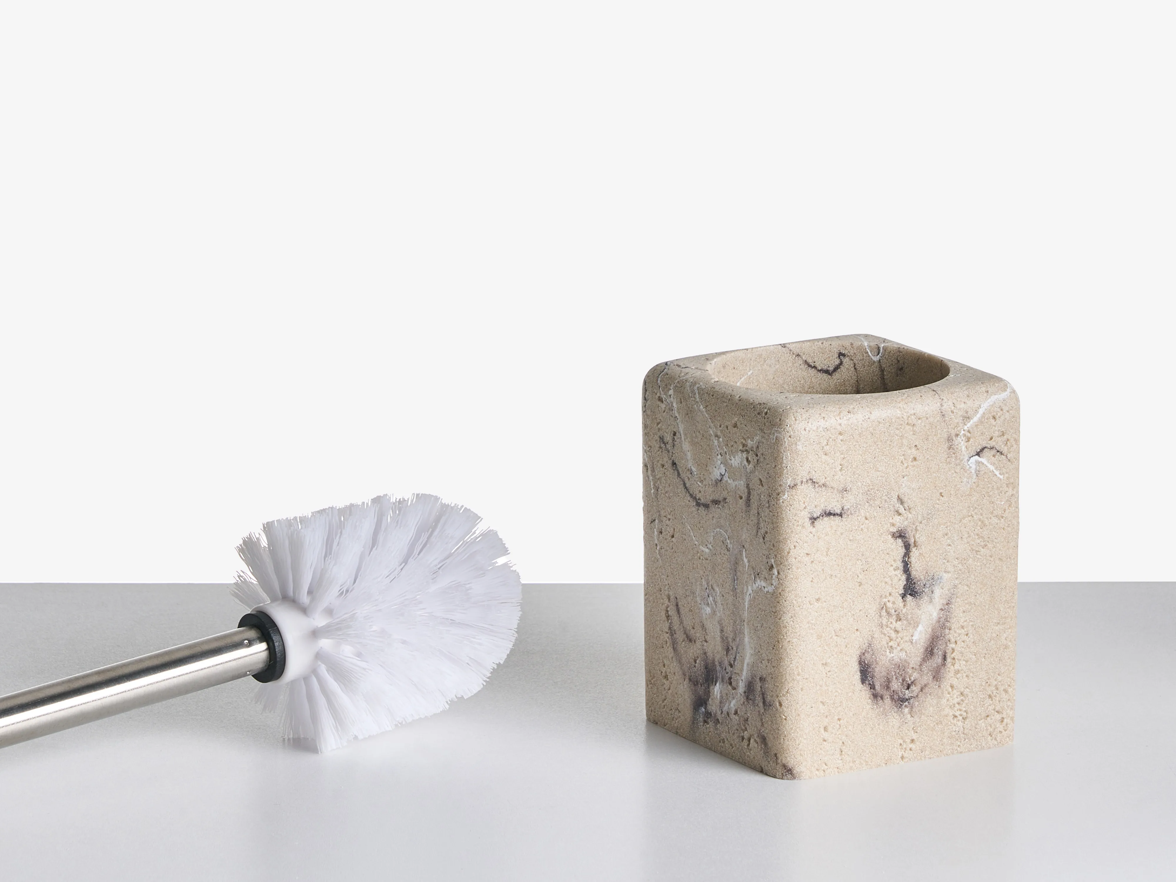 5-delige badkameraccessoireset VILCANOTA Beige marmer